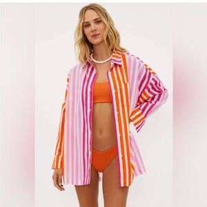 Beach Riot Alexa Top Sunset Stripes size small/ medium